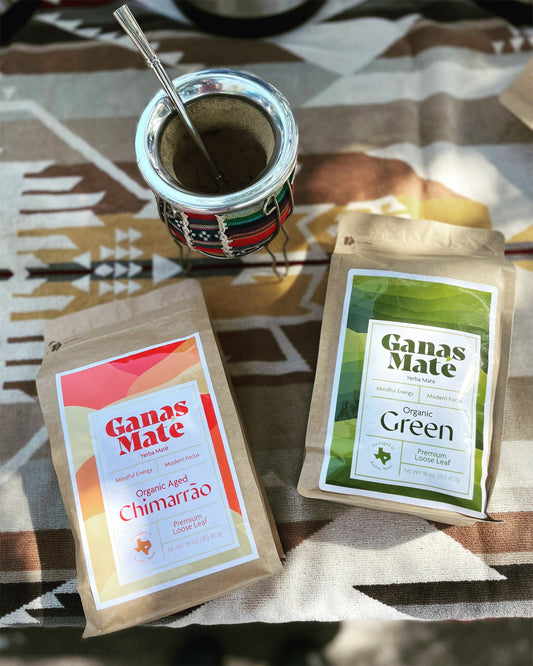 Ganas Mate Best organic Yerba Mate loose leaf tea unsmoked green tea chimarrao