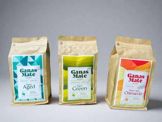 Ganas mate Unsmoked Organic Yerba Mate Loose Leaf Tea