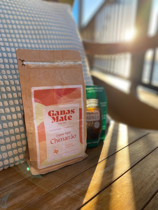 Ganas Mate Organic Yerba Mate Loose Leaf Tea Sun Hawaii Breakfast