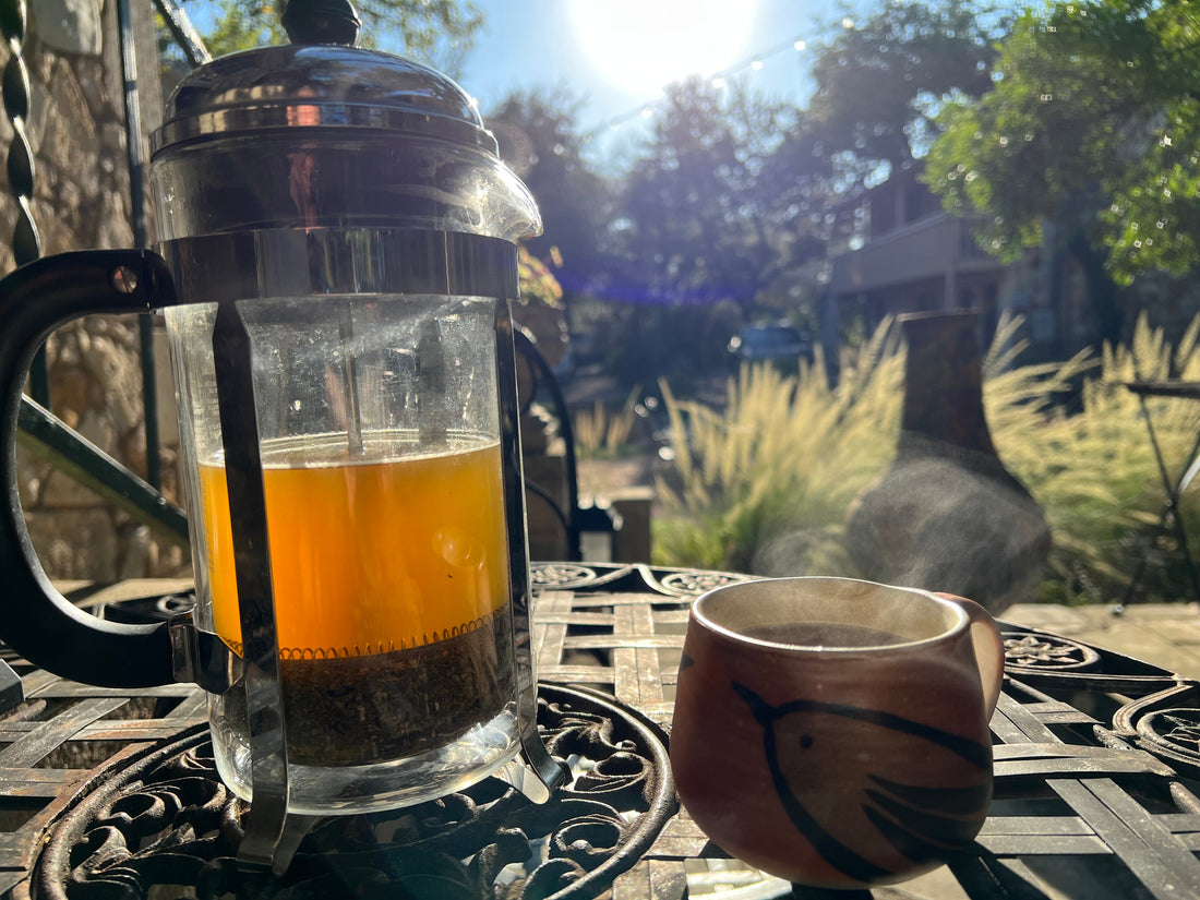 Ganas mate organic yerba mate loose leaf tea French press mate cocido