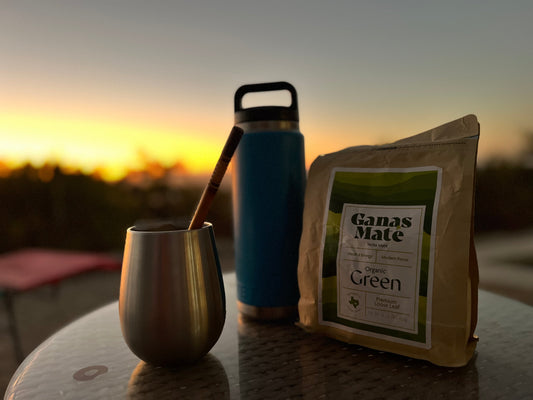 Ganas Mate Organic Yerba Mate Loose Leaf Tea Sunset Picture Costa Rica
